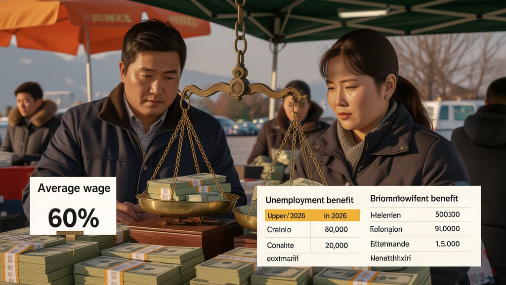 2026년 실업급여 핵심 변화: 상한액, 하한액, 수급 조건 총정리 3 📊 실업급여 지급액 및 계산 방식의 구체적인 변화